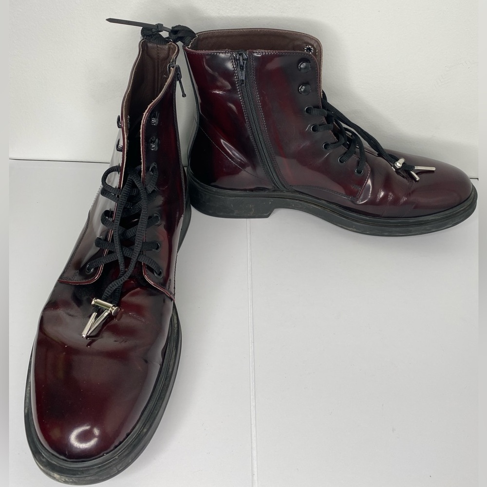 BOEMOS Men's Italian Burgundy Boots